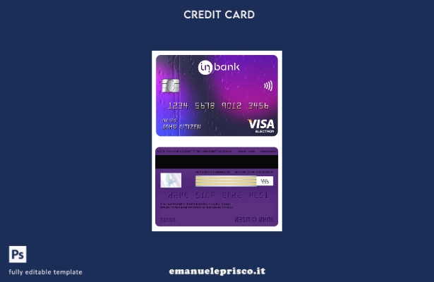stile verificato Modello di carta elettronica Visa Inbank Estonia